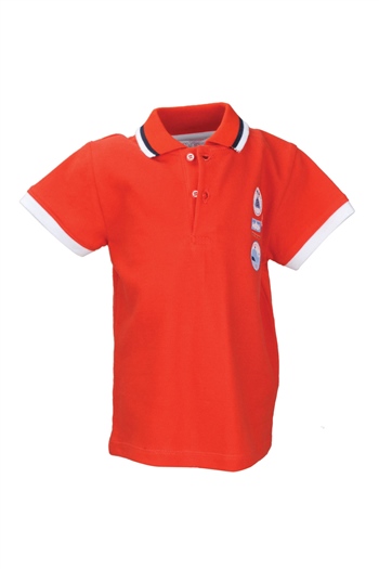 Erkek Bebek Kırmızı Marin Polo Yaka T-Shirt (9ay-4yaş)